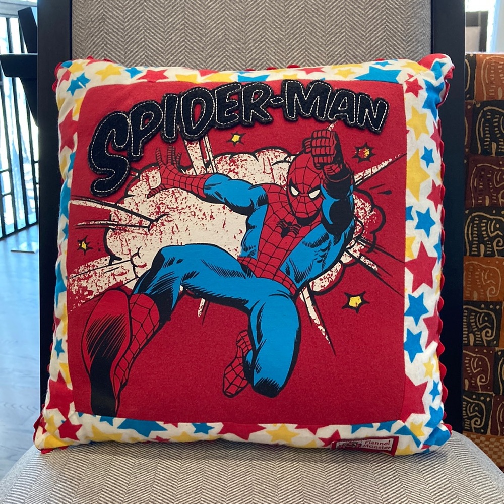 NEW Spider-Man Appliqué Decorative Pillow